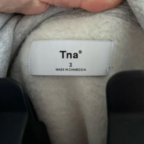 TNA BOYFRIEND Gray Zip-Up Hoodie - Picture 2 of 3